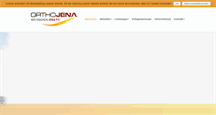 Desktop Screenshot of orthojena.de