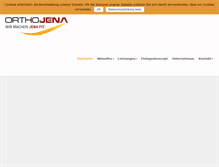 Tablet Screenshot of orthojena.de